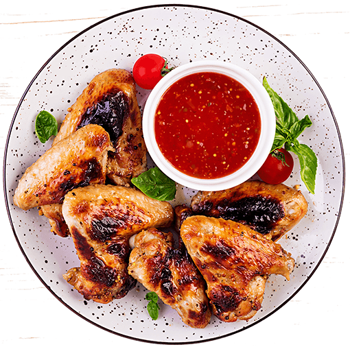 Baked Chicken Wings Asian Tomatoes